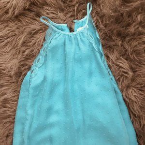 Miami turquoise summer top